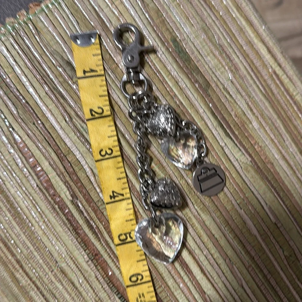 184.  Silver Heart Charm Keychain by Kathy Van Zealand - Picture 6 of 6